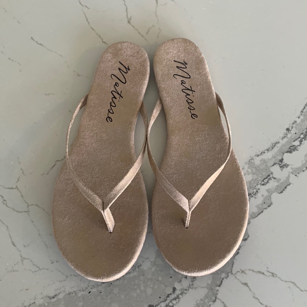 Matisse Size 7 Rose Gold/Taupe Sandals